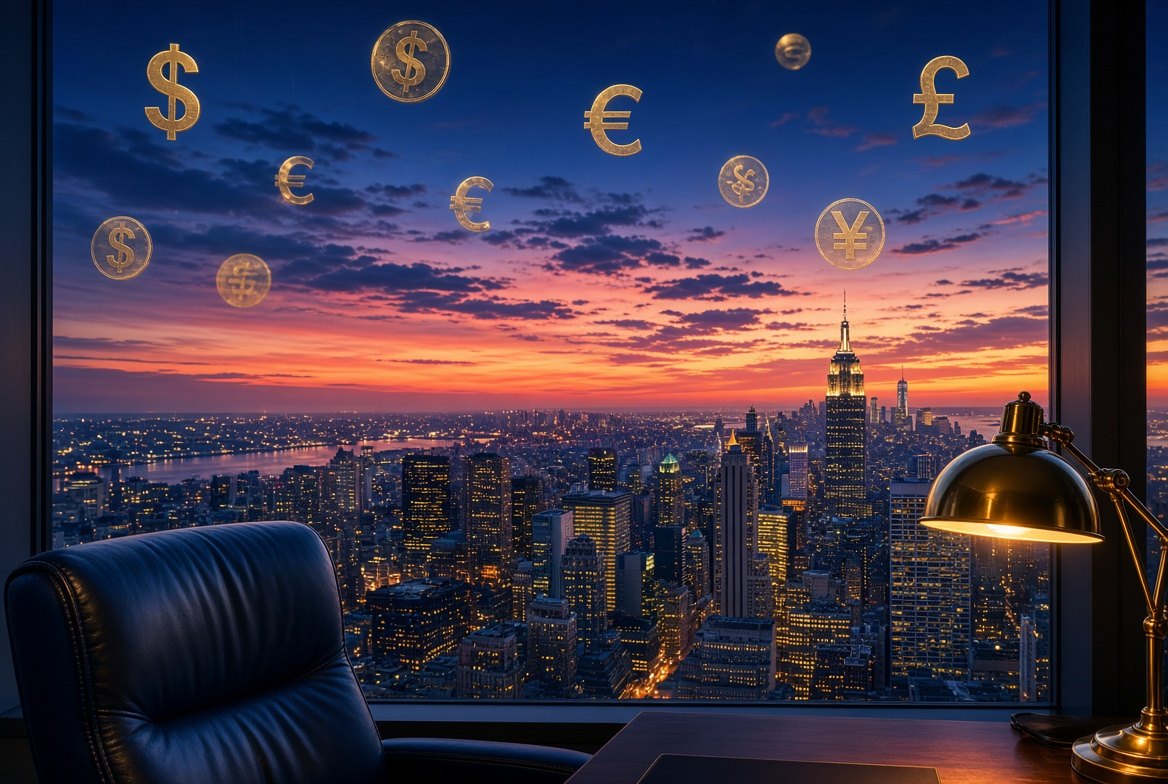 Multi-currency exchange for operating accounts